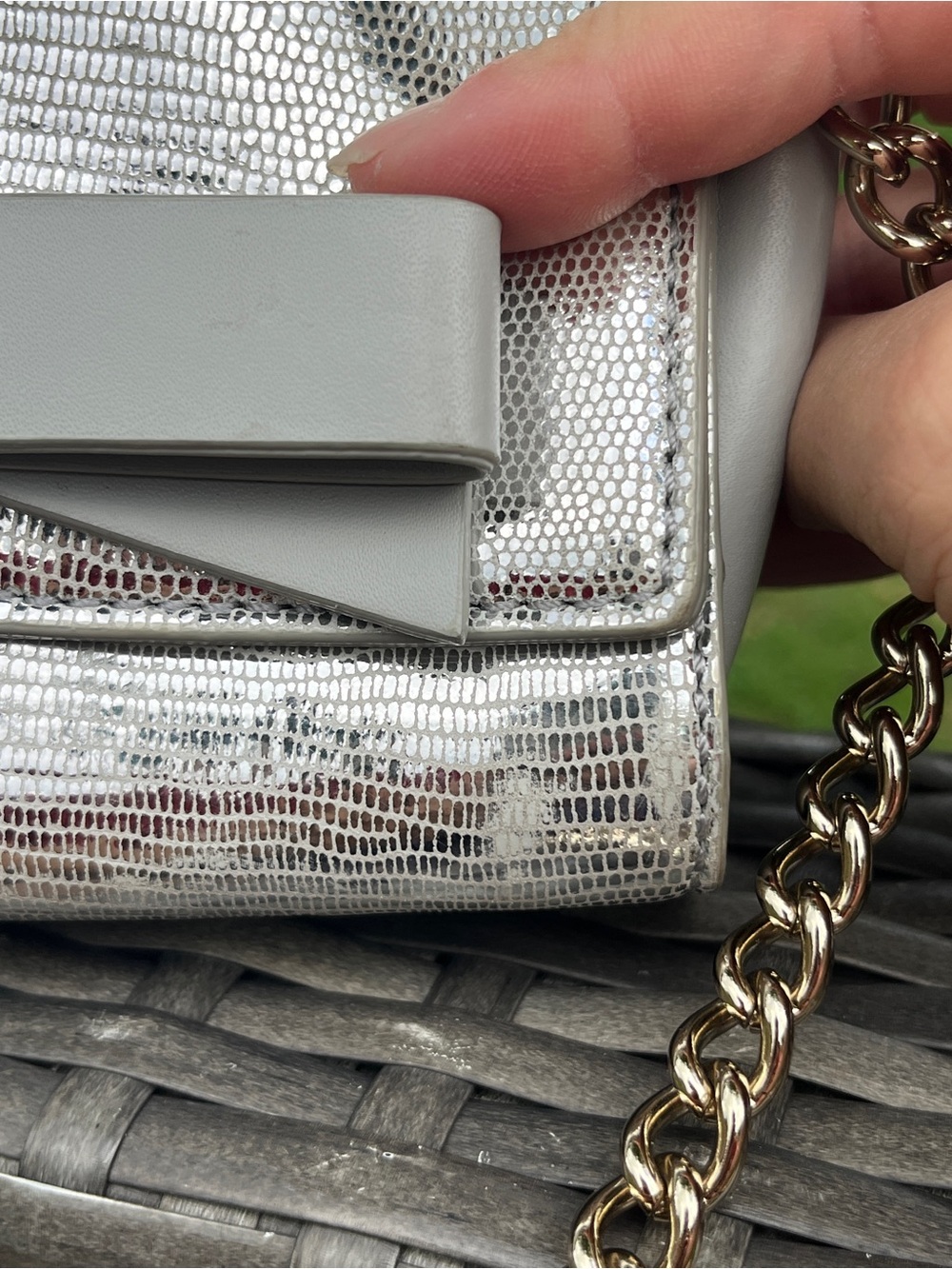 ❌SOLD❌Kate Spade Bag Lillian Monford Park Exotic Clutch Crossbody Bag - Picture 4 of 15